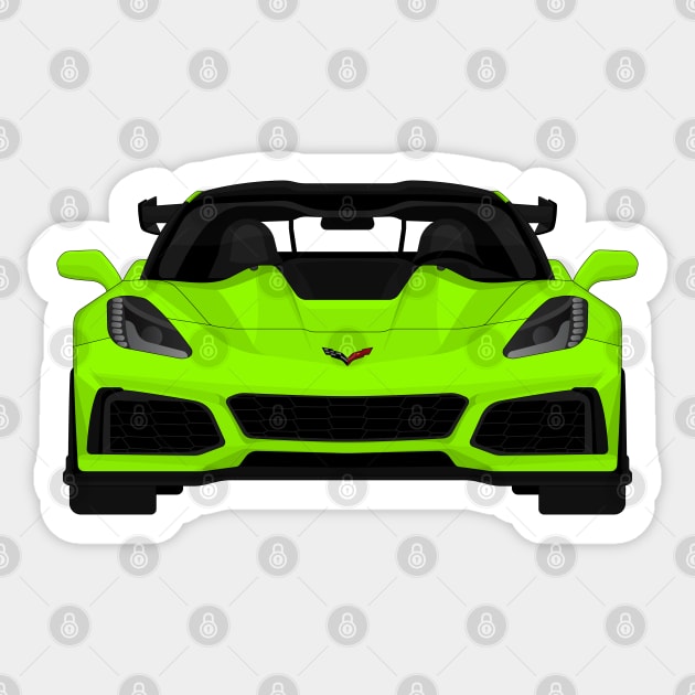 Z06 ZR1 LIME Sticker by VENZ0LIC